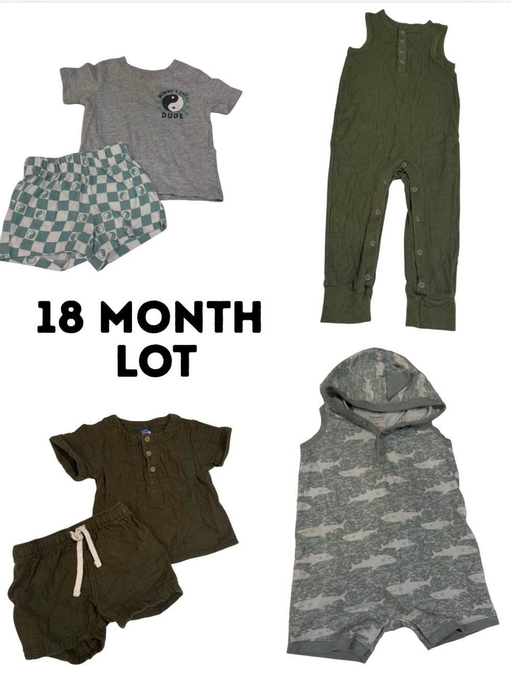 Lot of 4 Outfits | Size 18 Months | Baby Boy Clothing Bundle
